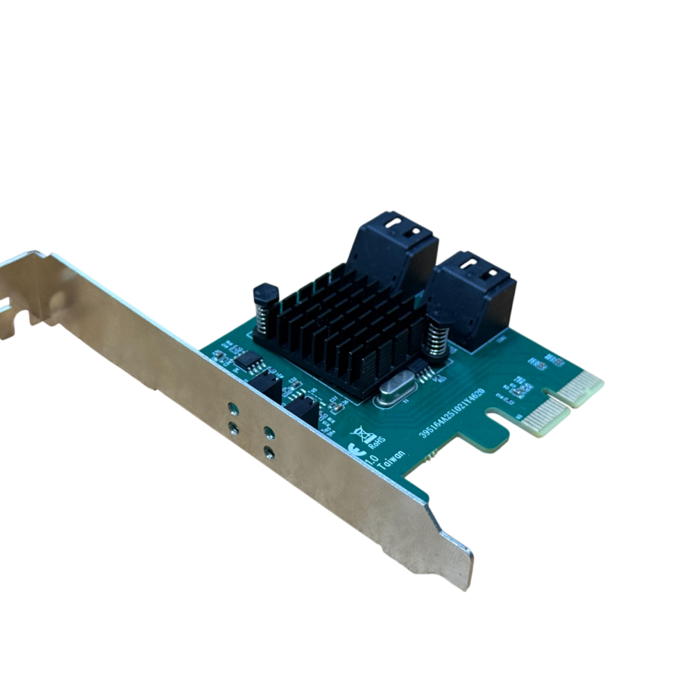 4-Port SATA III PCIe Adapter Card, Asmedia - ASM1164, TAA-Compliant